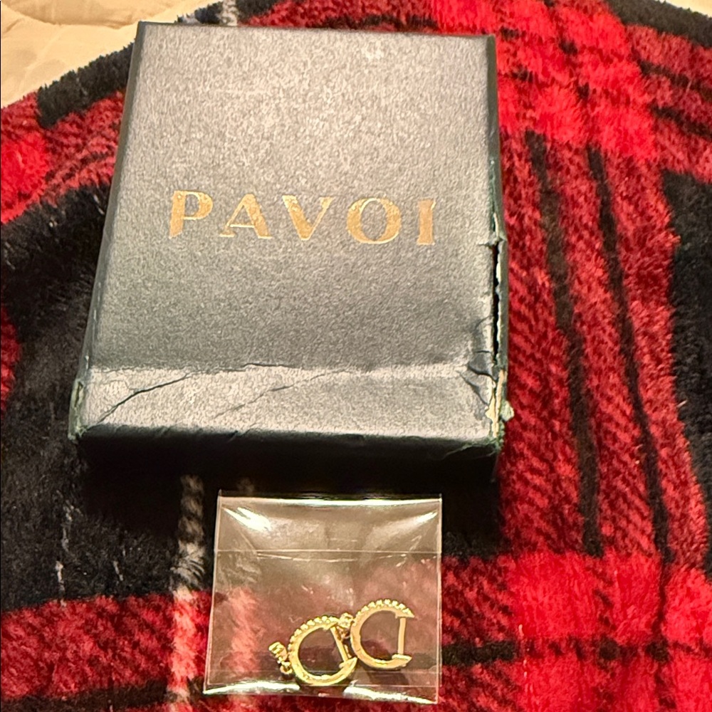 PAVOI Gold Hoop Earrings